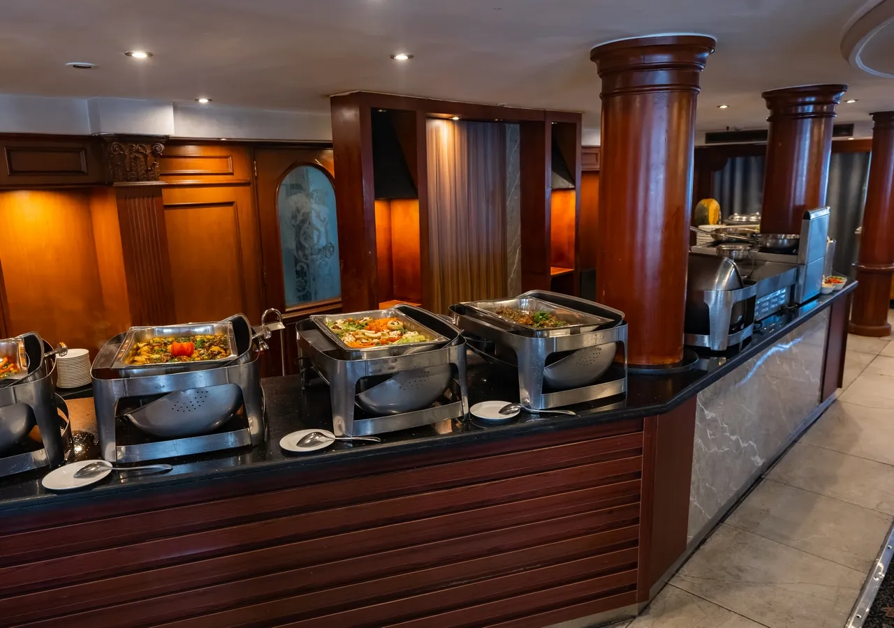 Restaurant aboard the MS Monica Nile Cruise Nile cruise